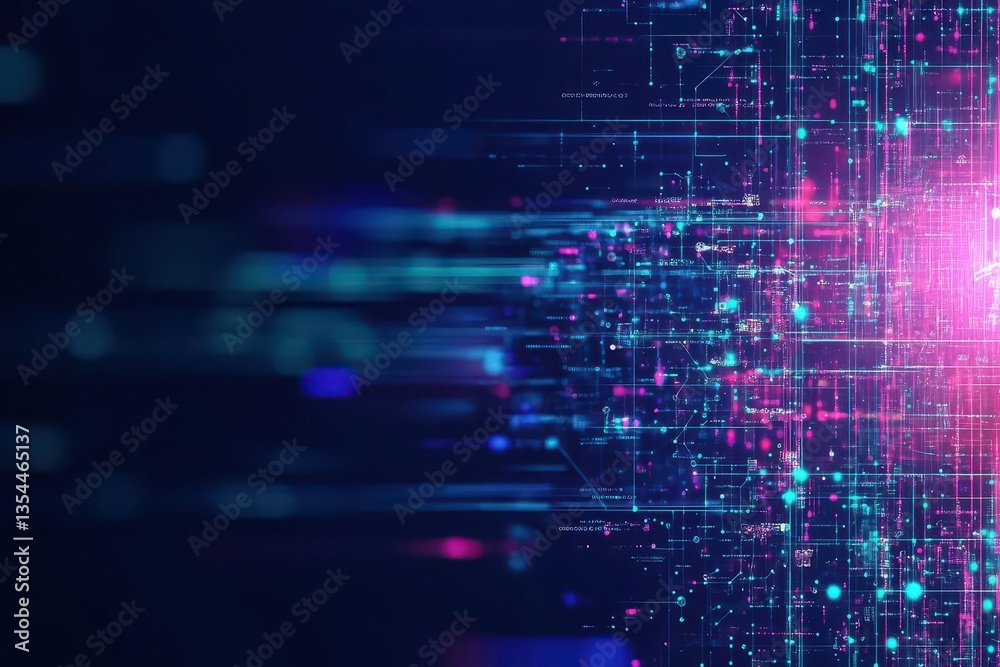 Poster abstract background ideal for digital, technologies, data science, scientific, neural networks, ai, 