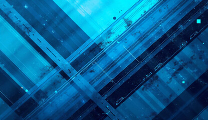 Abstract blue triangles make for a striking background. Light. Grunge backgrounds. Graphic material.