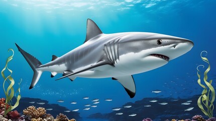 Naklejka premium shark fish photografy