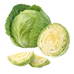 Fototapeta premium cabbage isolated oon transparent background