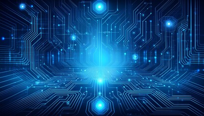 Obraz premium close up circuit board technology concept background