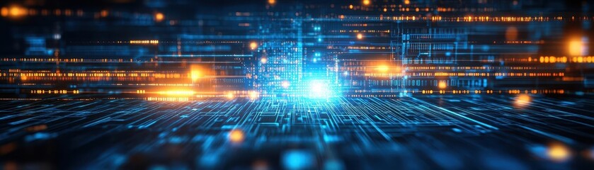 Obraz premium Abstract Digital BackgroundCan be used for technology