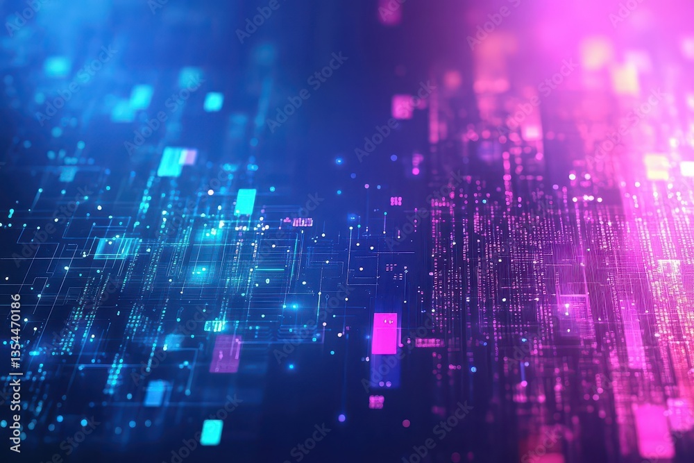 Poster abstract futuristic data computer technology business background