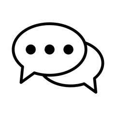 Chat icon. Dialogue icon. Speech bubble icon.