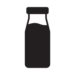 Bottle icon. Milk bottle icon. Milk jar icon.