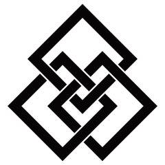 家紋です。三つ傍折敷といいます。