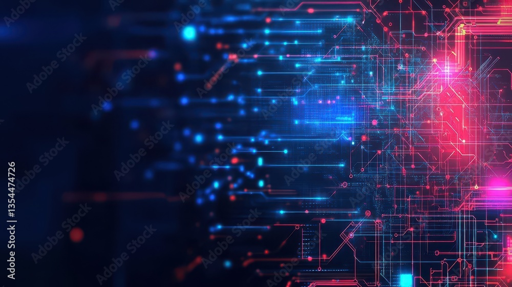 Poster ai technology in data analysis abstract concept vector illustrations