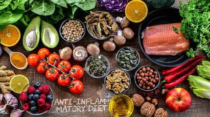 Foods representing anti-inflammatory diet