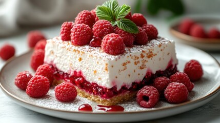 Delicious Raspberry Cheesecake Dessert