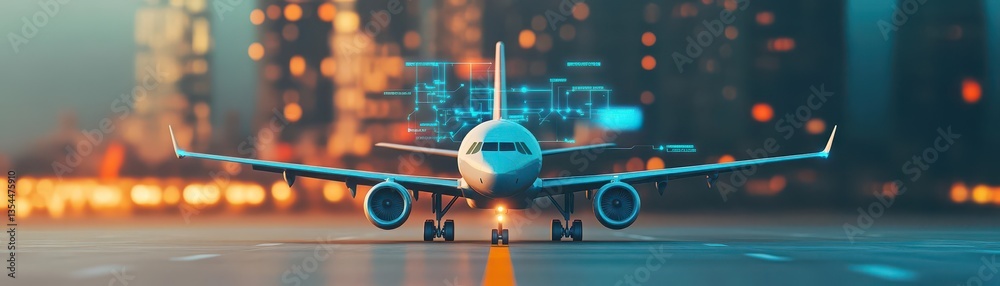 Aufkleber Airline Center Utilizing IoT Technology to Provide Real Time Monitoring and Optimization of Fleet Performance and Maintenance Schedules for Enhanced Efficiency and Productivity in