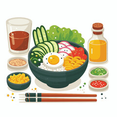 bibimbap, asian, cuisine, meal, healthy, delicious, food, rice, gourmet, korean food, vegetable, cooking, dinner, fresh, colorful, bowl, lunch, traditional, dish, egg, beef, spicy, korean, carrot, mea