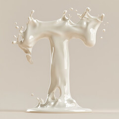 milk splash isolated on white