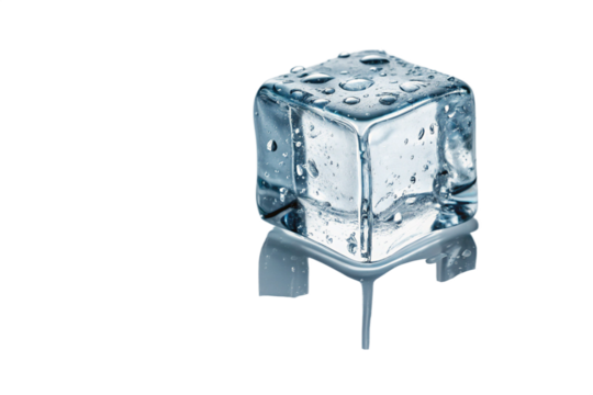 ice cube isolated on white