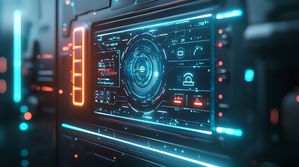 High tech AI controlled interface futuristic high resolution picture