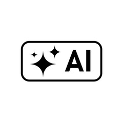 AI sign, Artificial intelligence sign