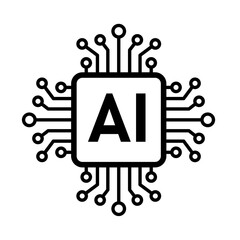 AI sign, Artificial intelligence sign