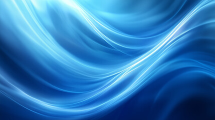 Fototapeta premium Abstract deep blue fabric waves texture, elegant flowing design for digital backgrounds with copy space