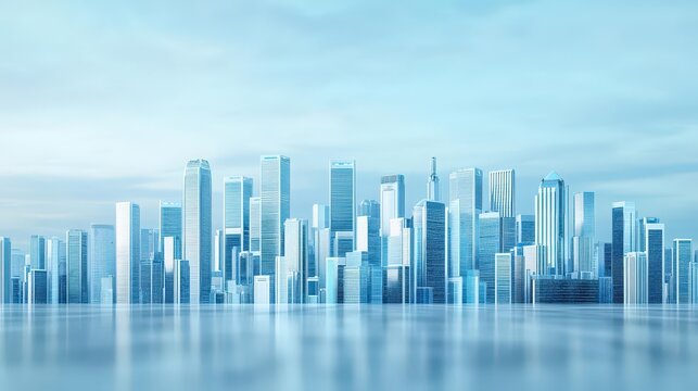 An economic conference discussing the growth of the hydrogen economy, futuristic city backdrop - Powered by Adobe