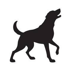Dog silhouette vector 