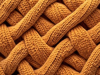 Obraz premium Hyper-Realistic 3D Knitted Wool Fabric Mockup With Cozy Interwoven Loops and High-Definition Threading