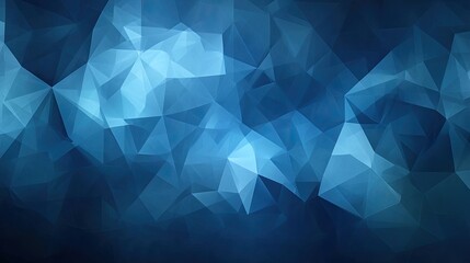 Abstract geometric background of dark blue triangles