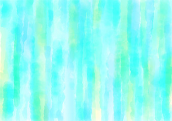 水彩、涼感を感じる水模様、背景