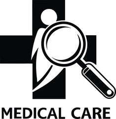 vector illustration of magnifying glass