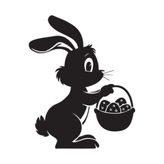 rabbit with easter egg