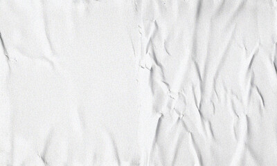 Obraz premium Old ripped and torn blank posters with grunge textures, creased and crumpled vintage paper. Perfect for collage backgrounds, urban designs, and distressed retro aesthetics.