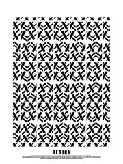 Retro black and white geometric pattern background, vector abstract circles, abstract pattern art.