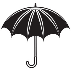 Umbrella silhouette vector