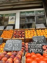 Vibrant Harvest: Captivating Fruit and Vegetable Photography Showcasing Nature’s Artistry: summer fruits with chalkboard signs