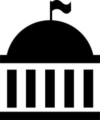 Capital Building Vector Icon