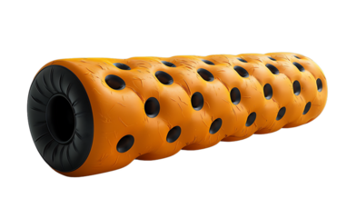 Orange and Black Foam Roller for Muscle Recovery and Fitness