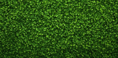 A dense, vibrant green wall of leaves, creating a lush, natural backdrop.
