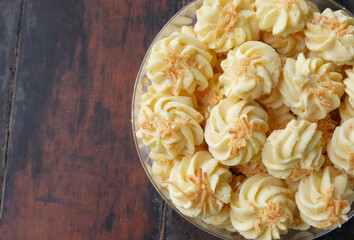 homemade kue sagu pastry in jar