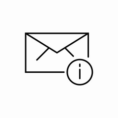 Email message alert icon vector sign