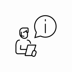 User help support icon vector sign