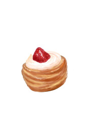 cake with strawberries