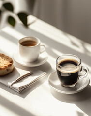 Cafe vibe cup of coffee