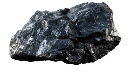 Coal in focus: a textured, dark rock formation, conveying a sense of raw power, geological history and earth's natural wonders
