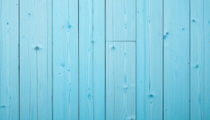 Naklejka premium Light Blue Wooden Planks Background Smooth, Whimsical Texture