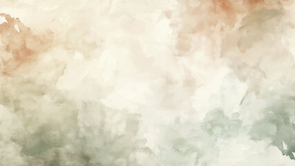 Abstract watercolor art background template. brown beige and green watercolor backdrop empty space for text, banner, presentation or product display graphic design