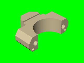 short block technical drawing , structural design strategies, engine spare parts, model exercises,