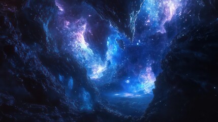 Abstract Blue Purple Background