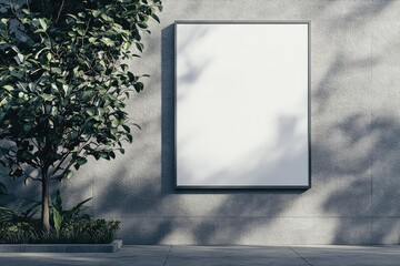 Vibrant Color Visual of Sign on a Nice Street Wall Mockup