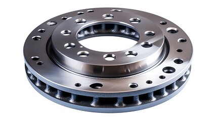 Industrial Metal Disc Part Isolated