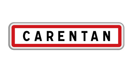 Panneau de Carentan, Manche, Normandie