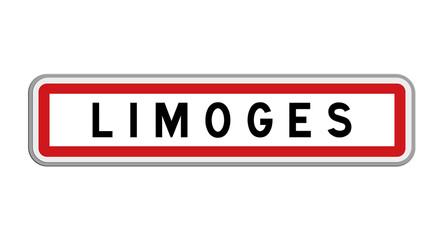 Panneau de Limoges, Haute-Vienne, Nouvelle-Aquitaine