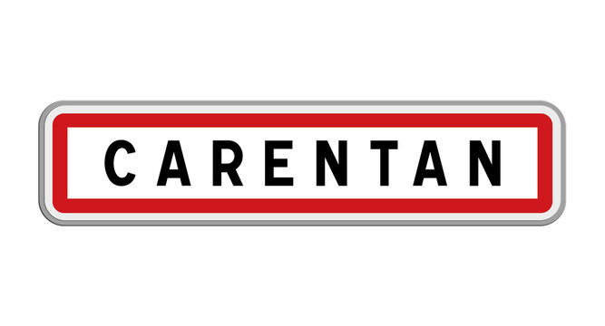 Panneau de Carentan, Manche, Normandie
